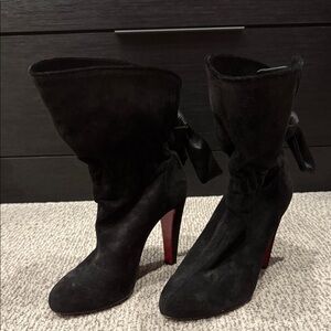 Christian Louboutin Black High Heel Boots sz 39